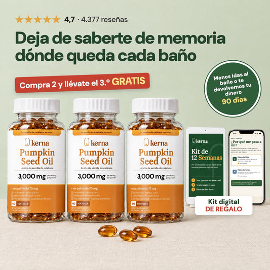 Kerna Daily: compra 2 y llévate el 3.º gratis, con Kit digital de regalo