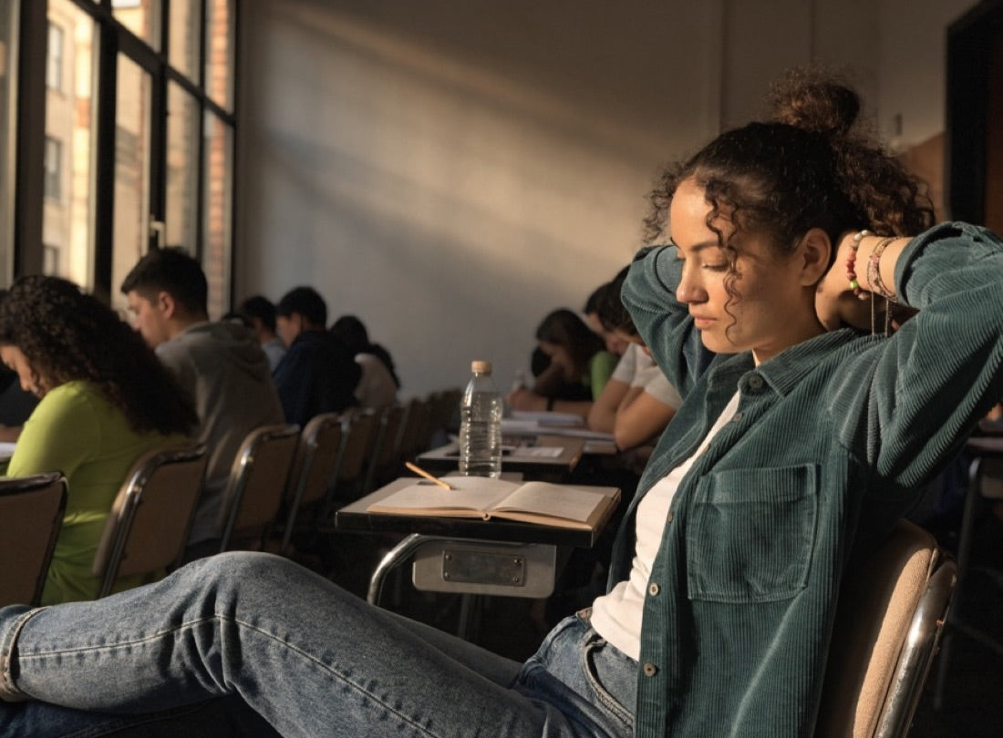 Estudiante en clase